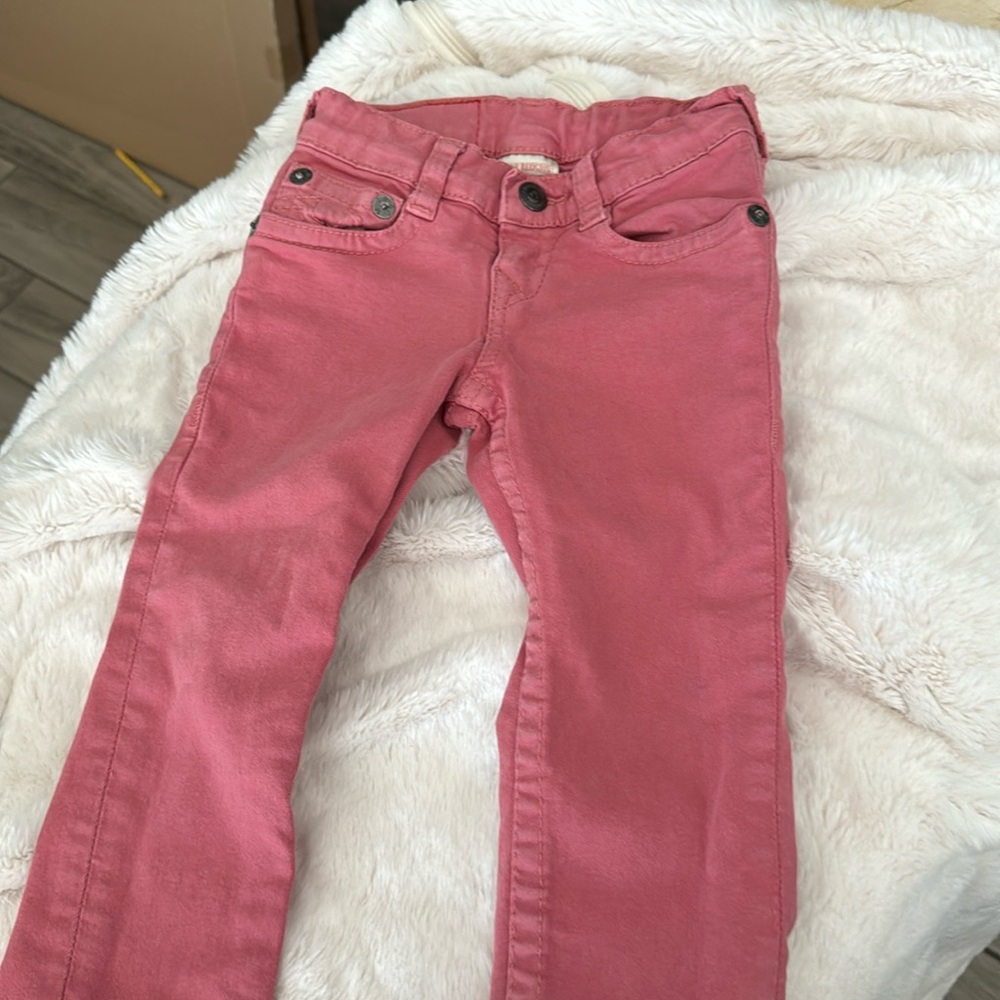 true religion- pink/blush pants size 3 ( adjustable waist)